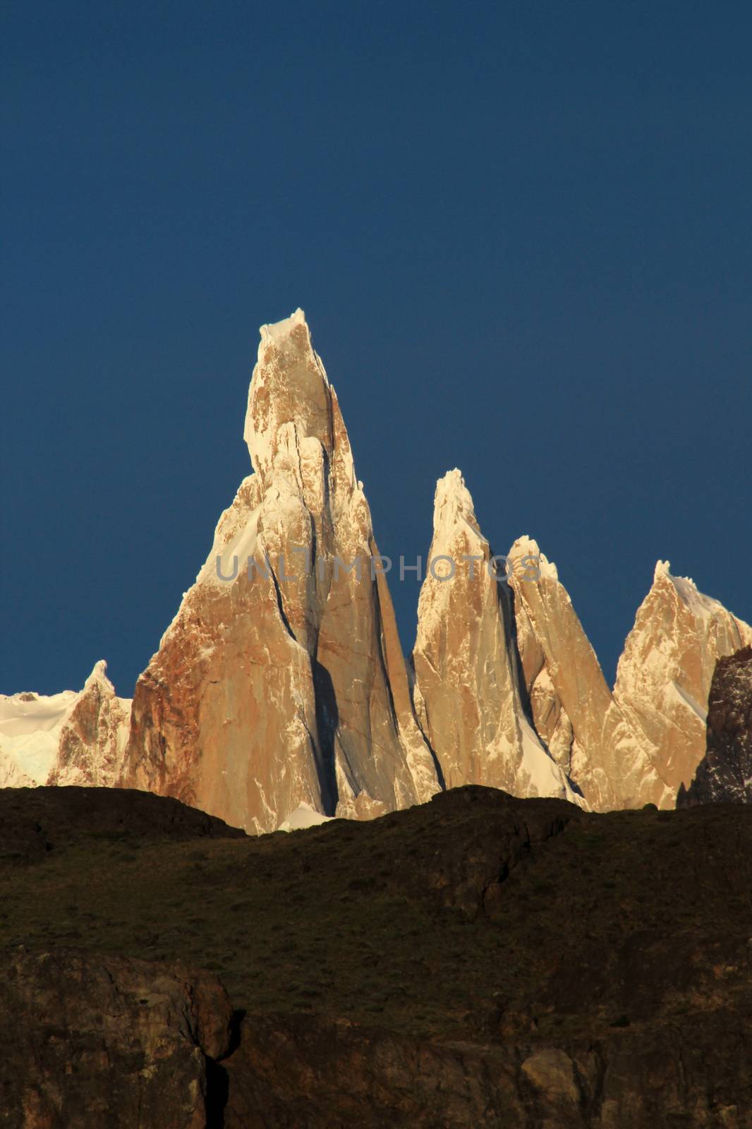Cerro Torre mountainline at sunrise, Patagonia, Argentina by cicloco