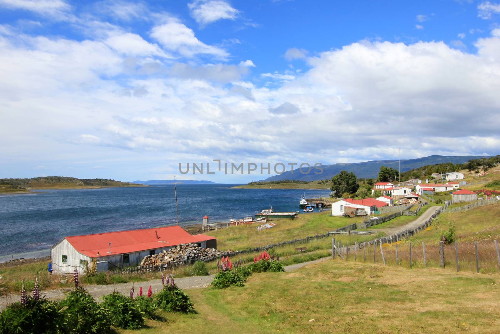 Traditional old farm, Beagle Channel, Ushuaia, Tierra Del Fuego, Patagonia Argentina