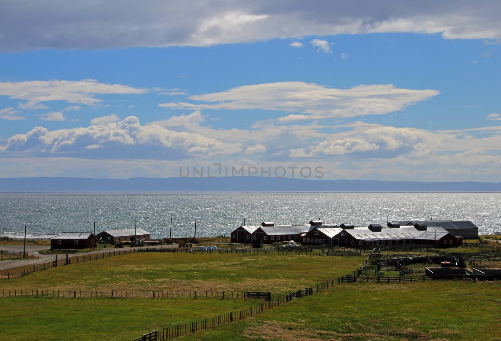 Farm near Cameron village centre of the municipality of Temaukel, Tierra Del Fuego, Chile by cicloco