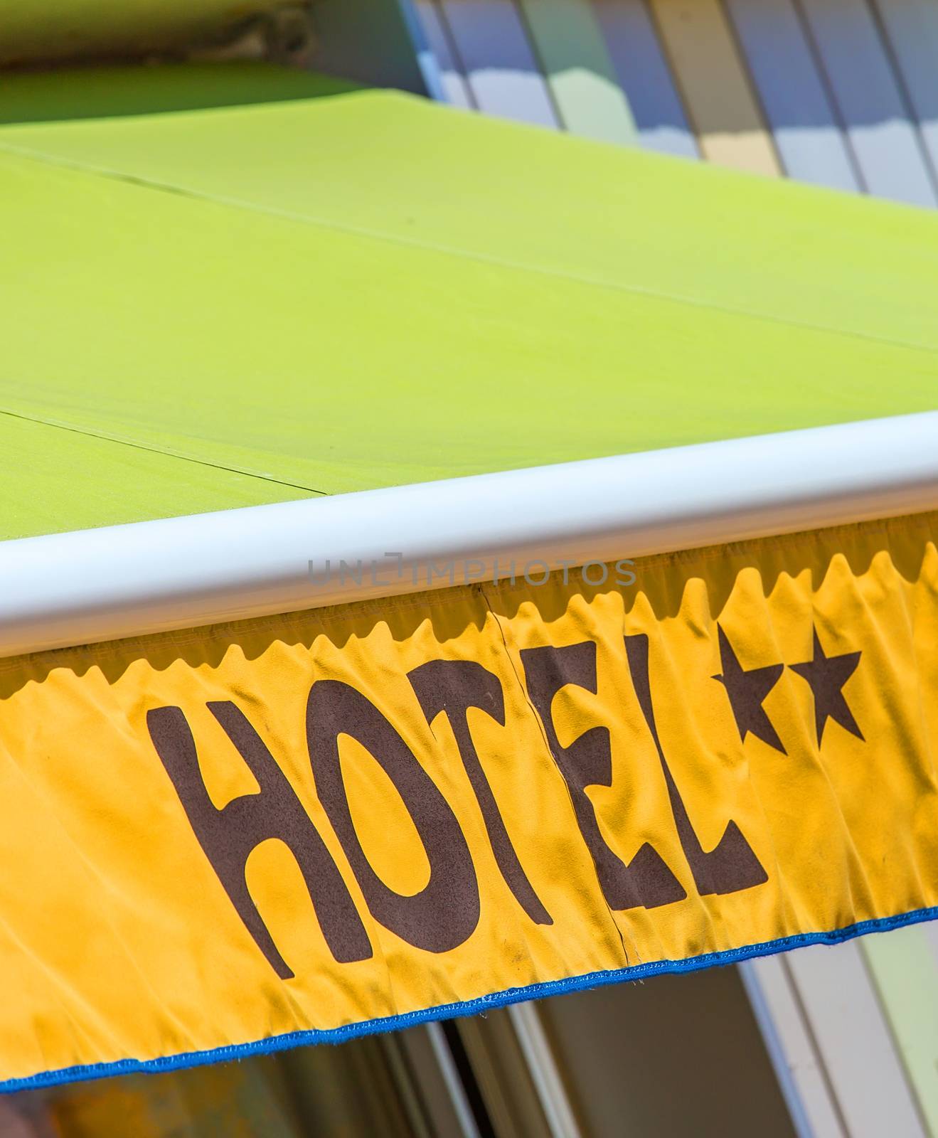 Design coloreful hotel sign by pixinoo
