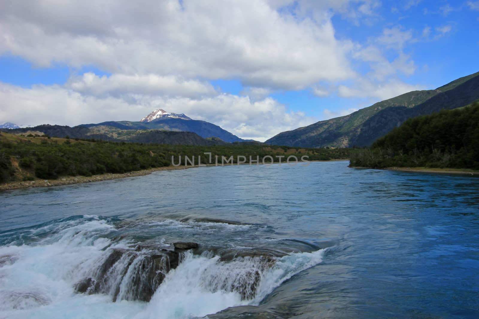 Deep blue Baker river, Chile by cicloco