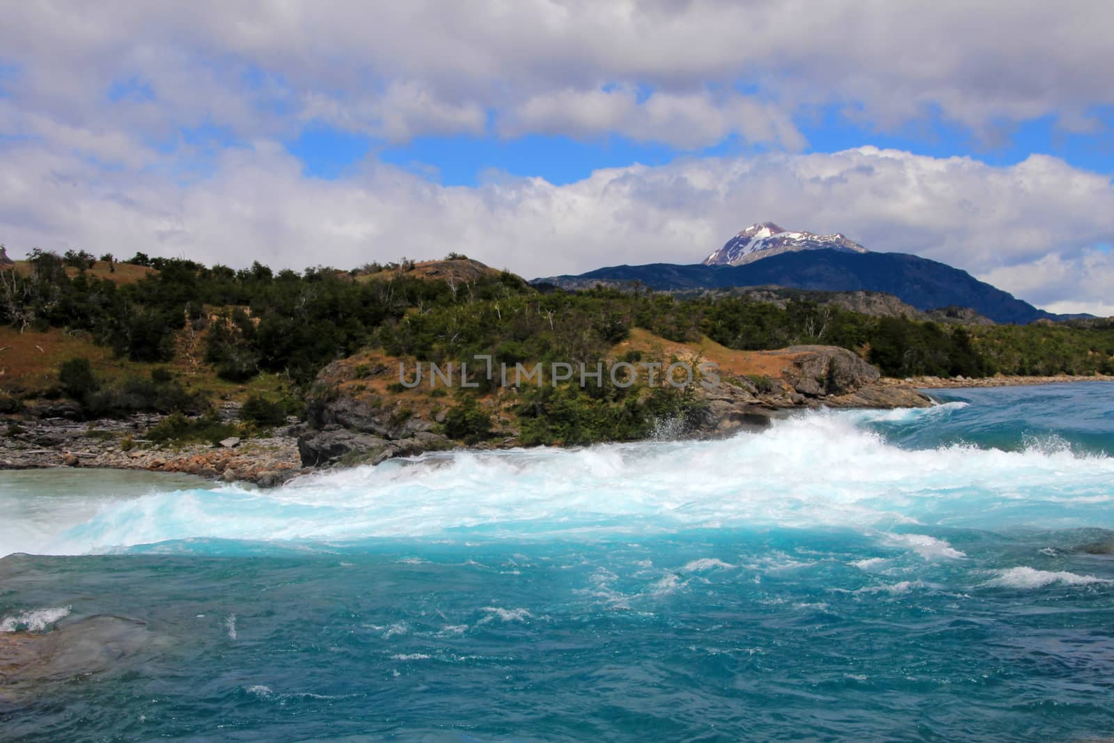 Deep blue Baker river, Chile by cicloco