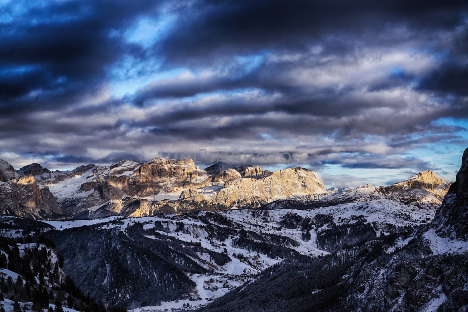 Sunset on the dolomites mountain by Mdc1970