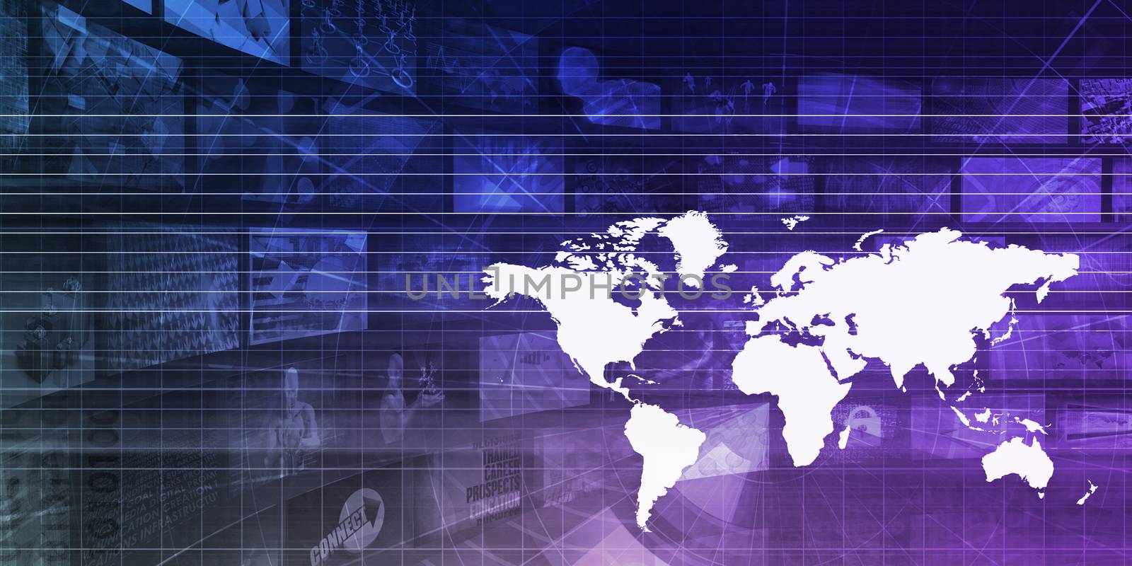 International Logistics and Supply Chain Concept Background