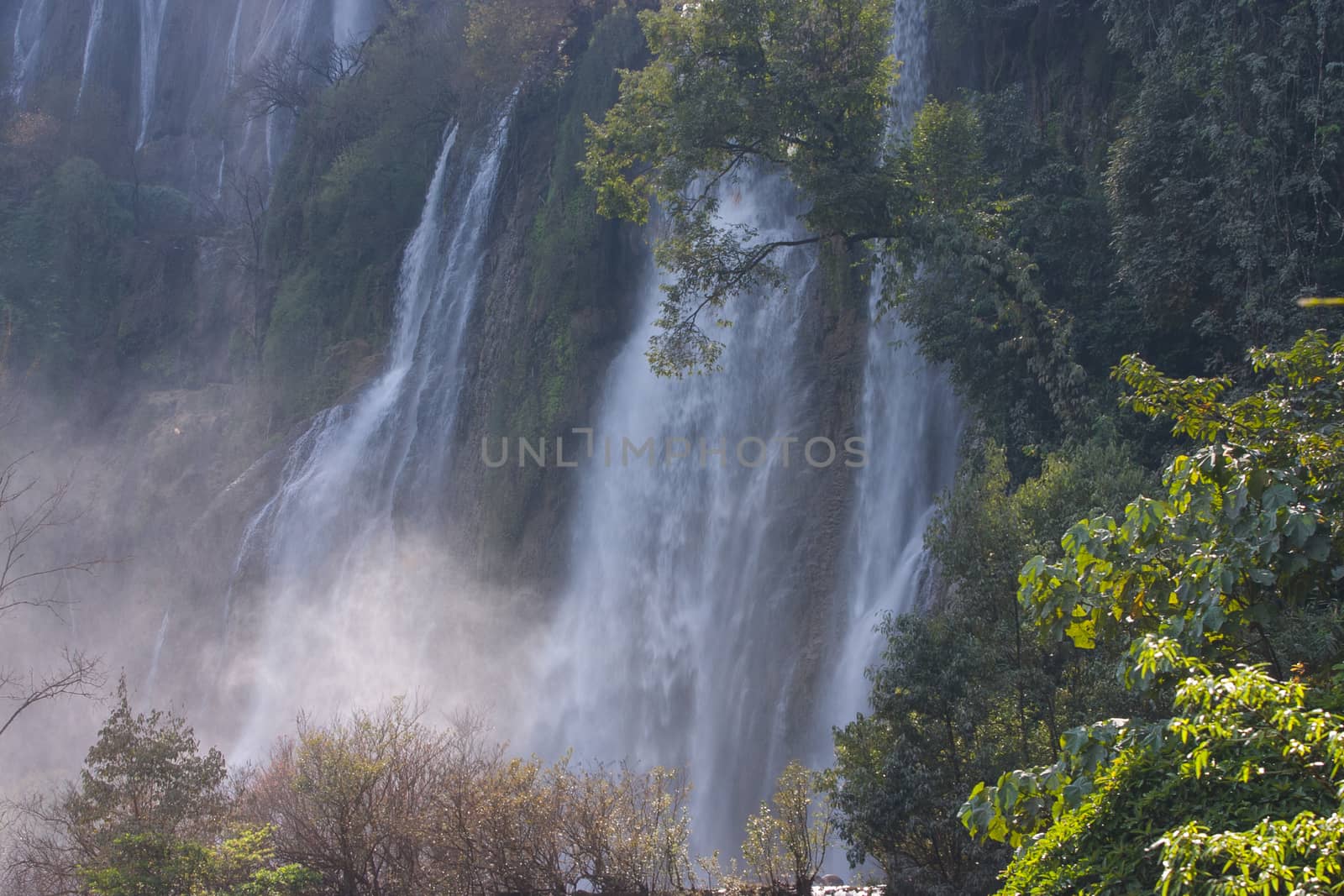 Thi Lo Su Water Fall.beautiful waterfall in tak province, thaila by jee1999