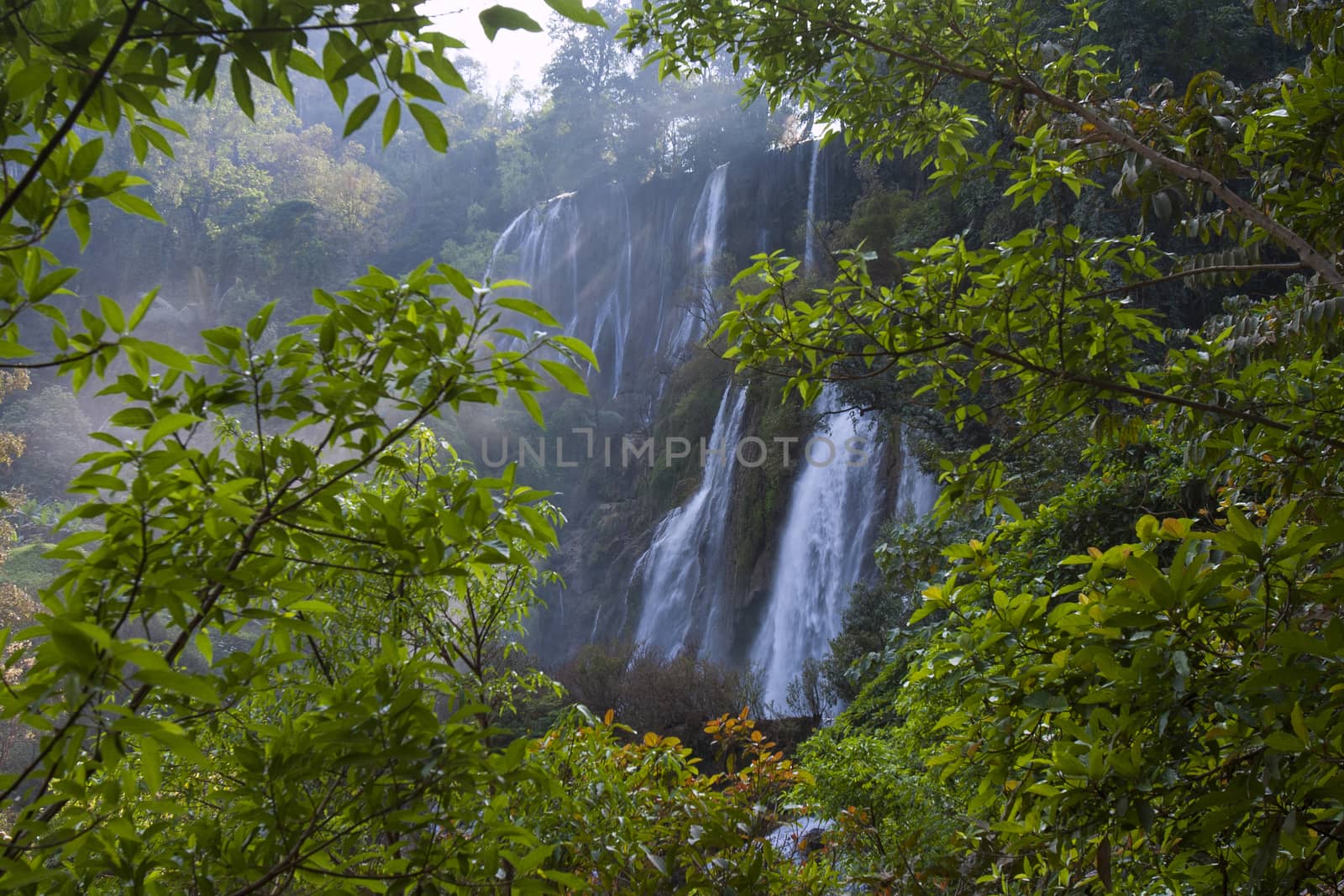 Thi Lo Su Water Fall.beautiful waterfall in tak province, thaila by jee1999