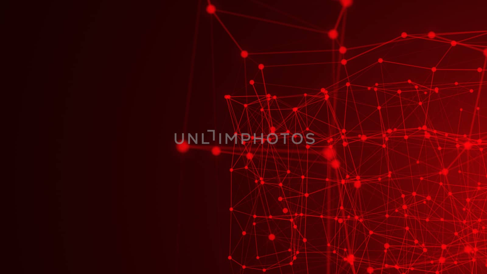 Abstract connected dots. Technology concept. Digital backdrop by nolimit046