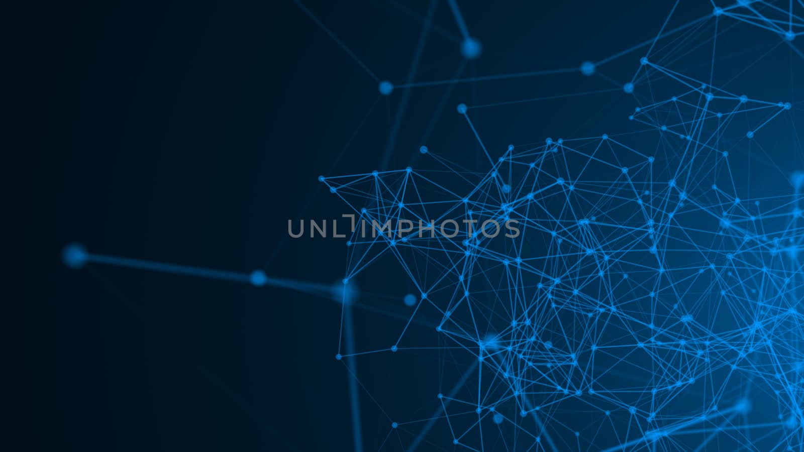 Abstract connected dots. Technology concept. Digital backdrop by nolimit046