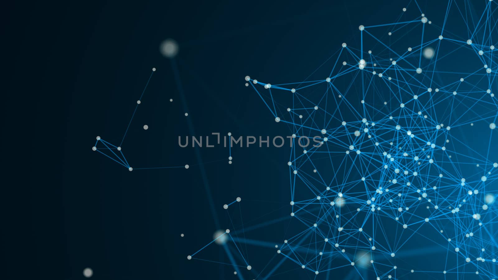 Abstract connected dots. Technology concept. Digital backdrop by nolimit046