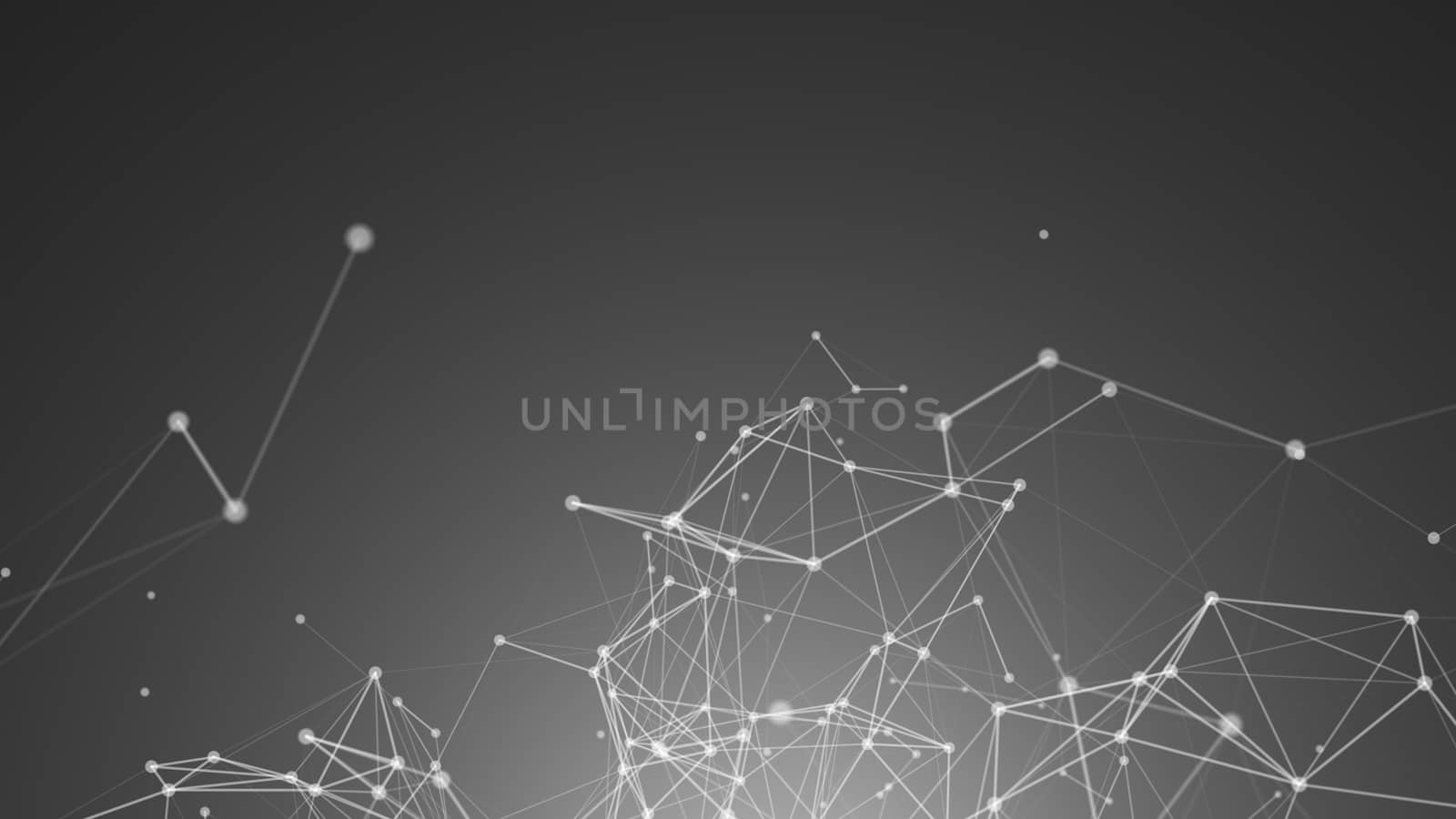 Abstract connected dots. Technology concept. Digital backdrop by nolimit046