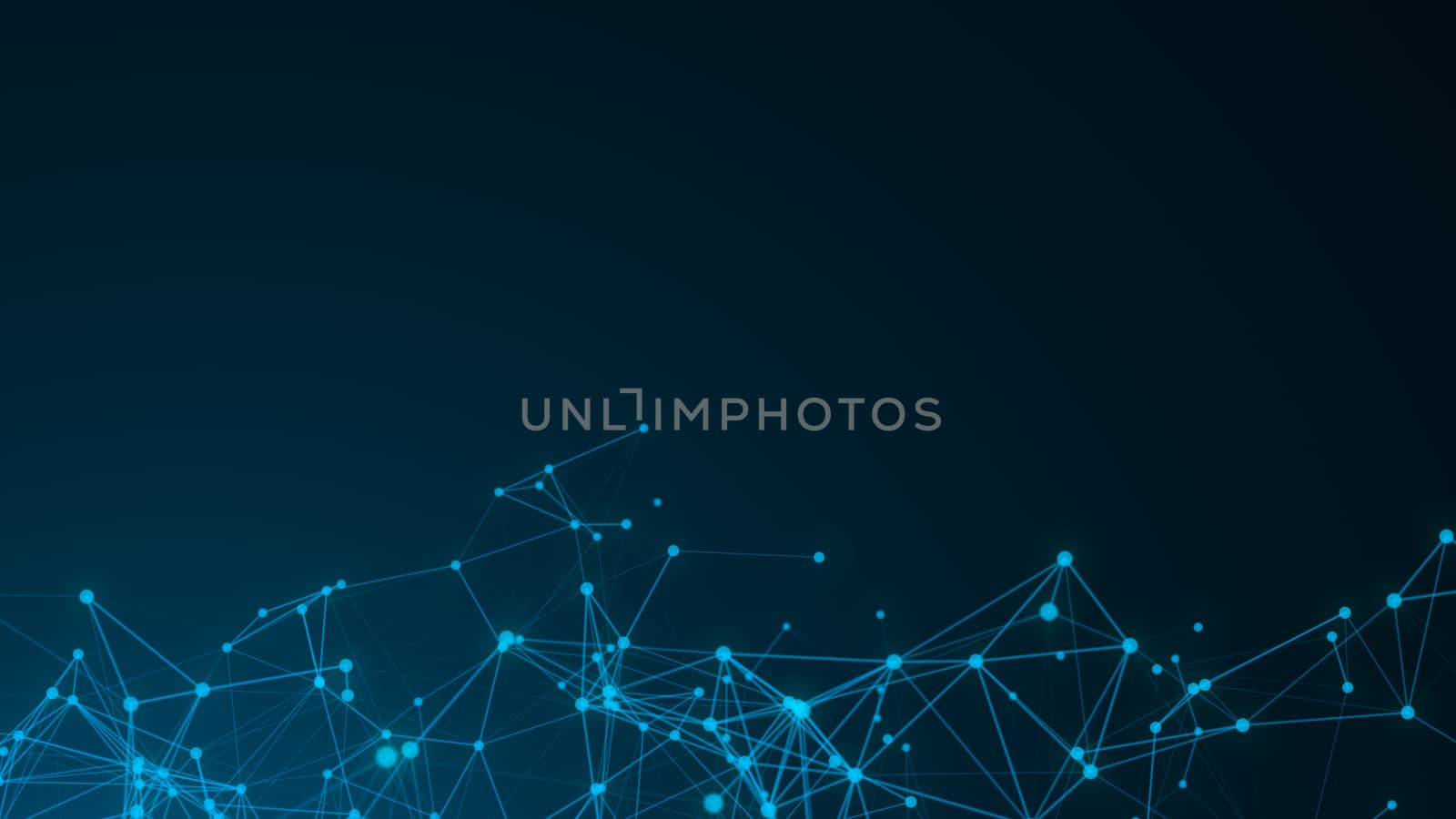 Abstract connected dots. Technology concept. Digital backdrop by nolimit046