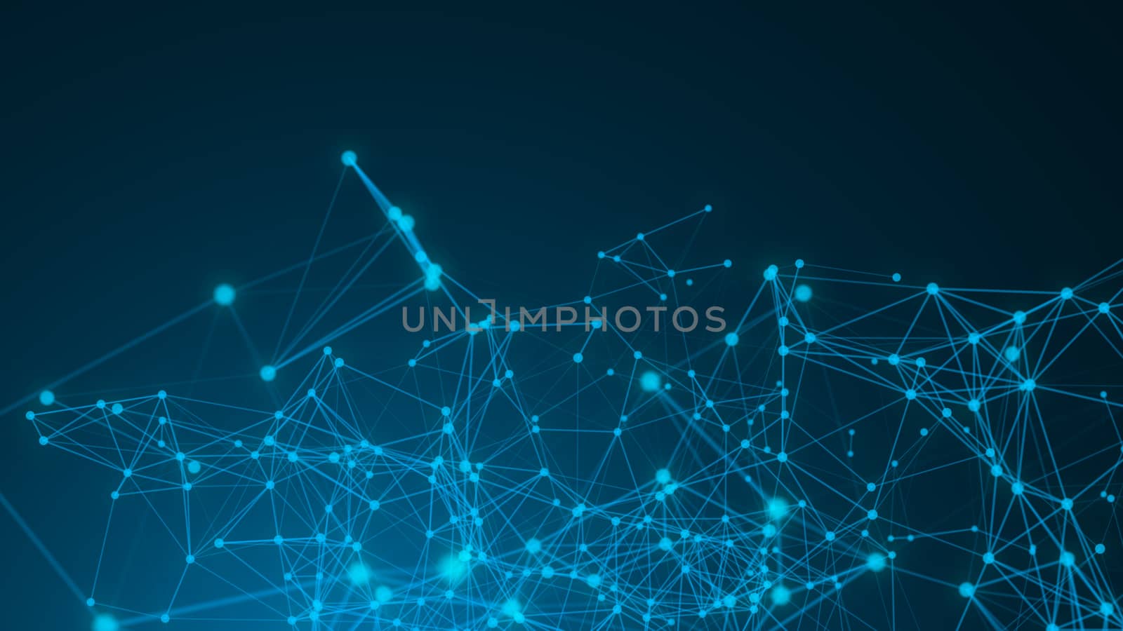 Abstract connected dots. Technology concept. Digital backdrop by nolimit046