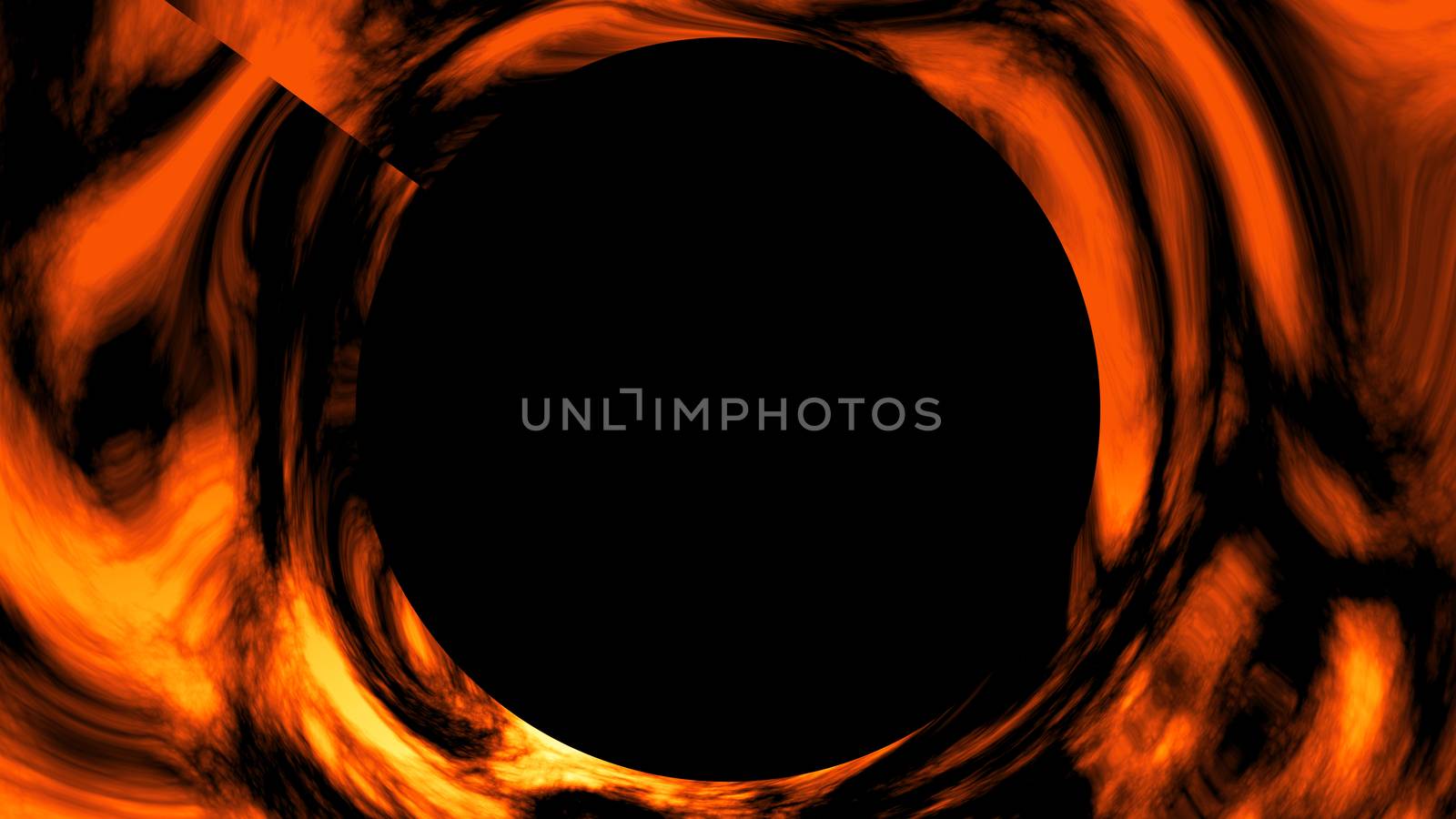 Black hole in space. Abstract digital backdrop. 3d rendered