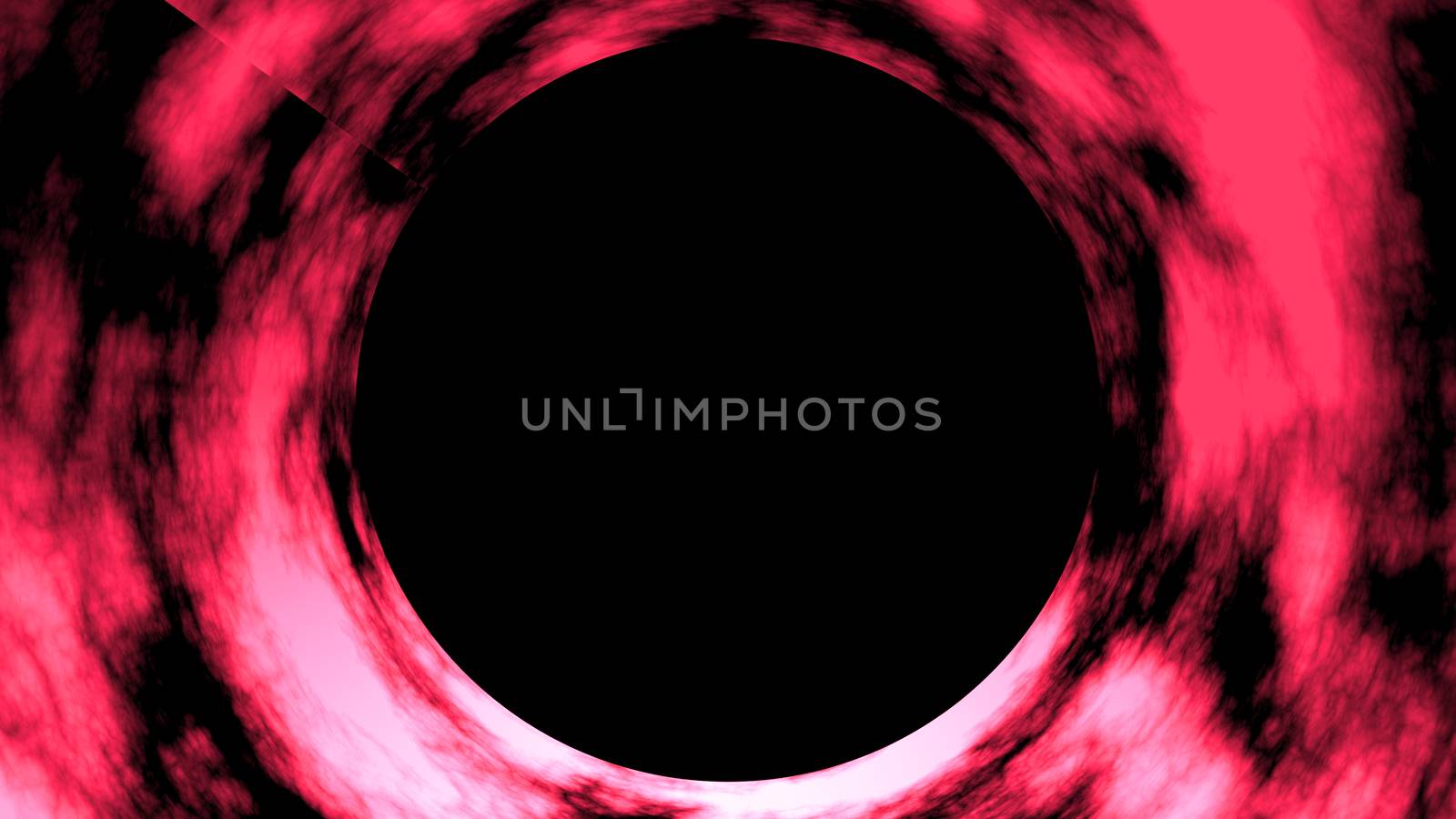 Black hole in space. Abstract digital backdrop. 3d rendered