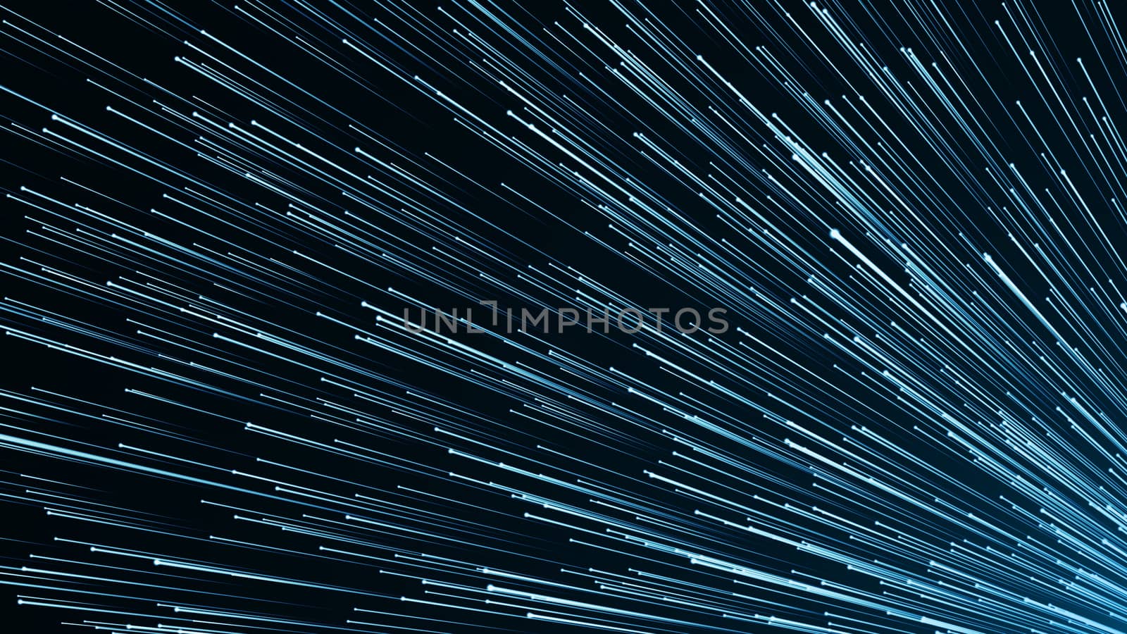 Abstract background with optical fibres. Digital backdrop. 3d rendered