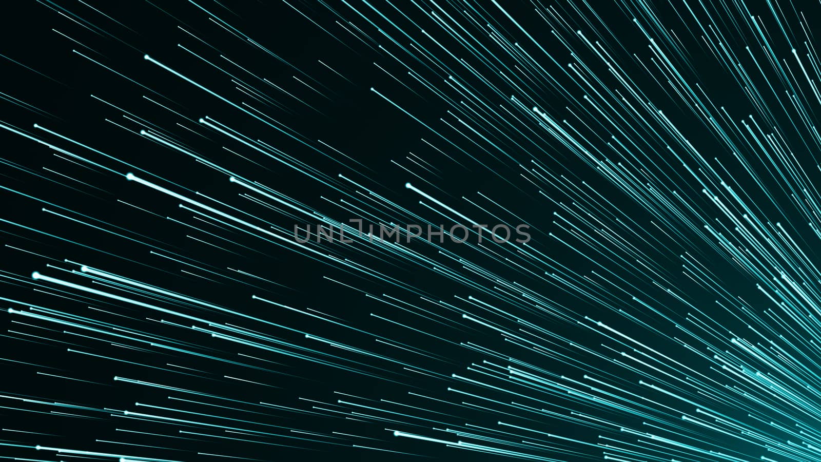 Abstract background with optical fibres. Digital backdrop. 3d rendered