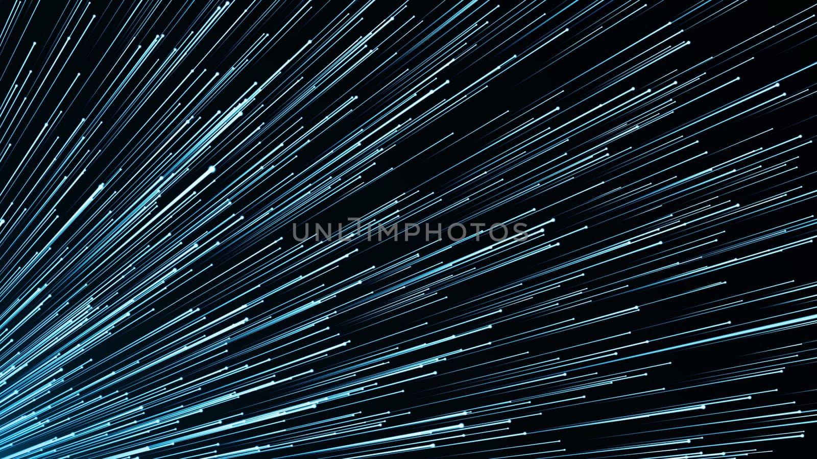 Abstract background with optical fibres. Digital backdrop. 3d rendered