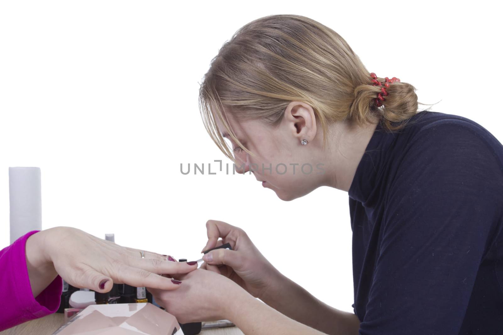Young woman - master of manicure by VIPDesignUSA