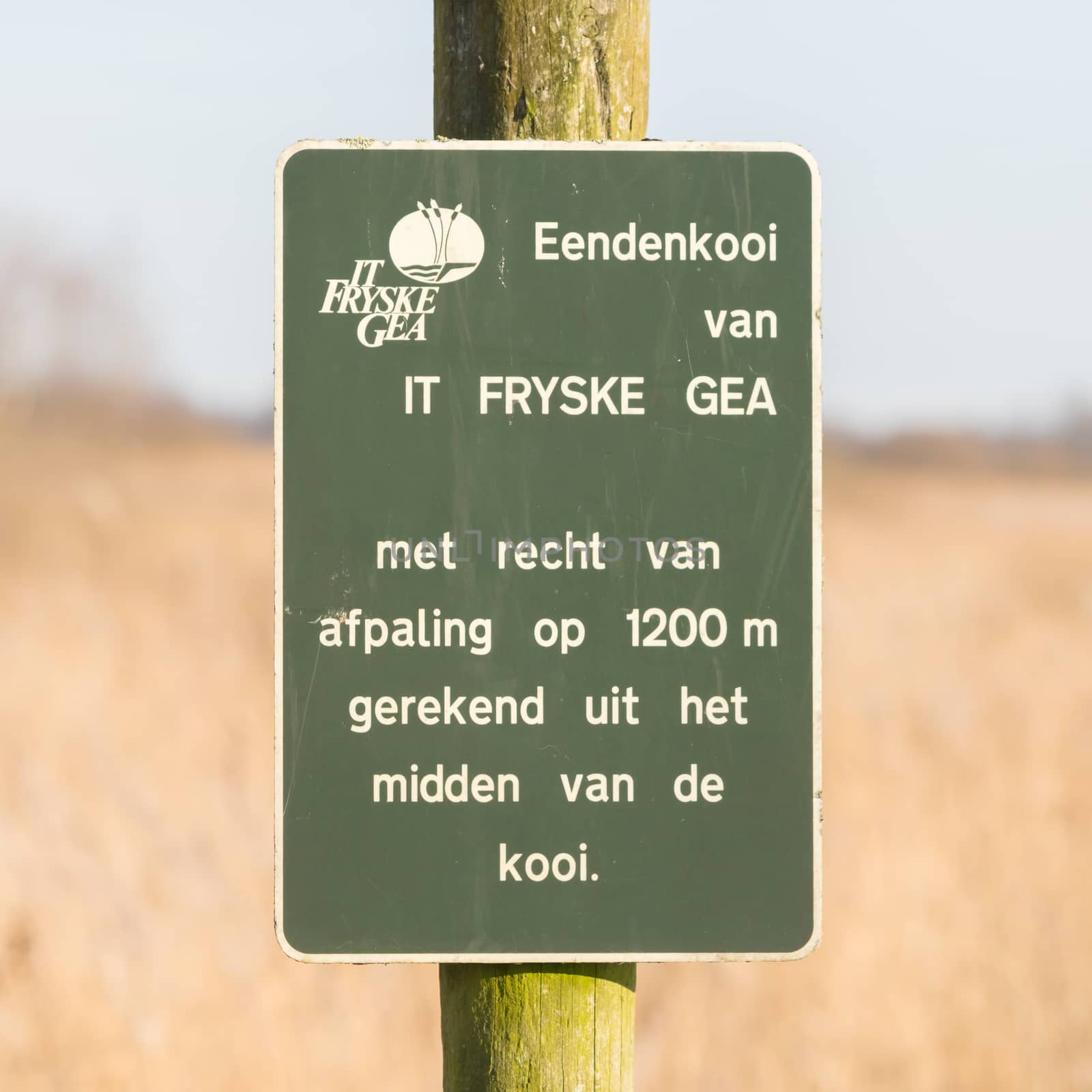 Leeuwarden; tourist sign. Nature park FRYSKE GEA by michaklootwijk