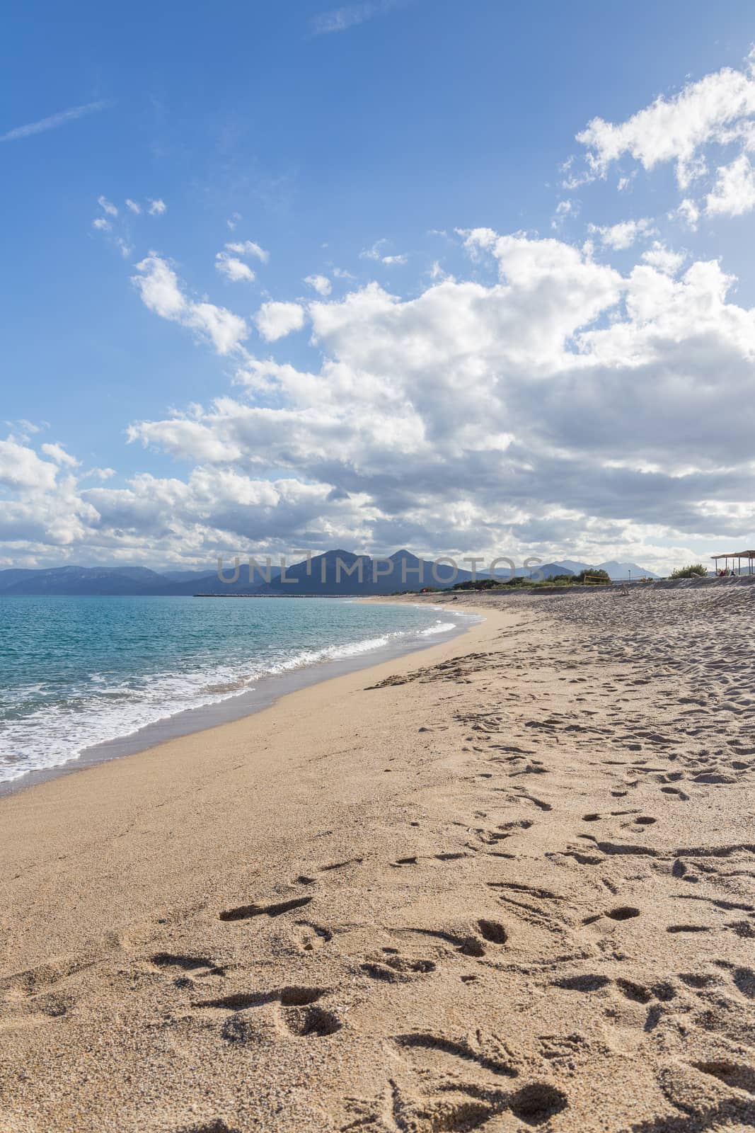 Beautiful beach, sea, sky, cloud