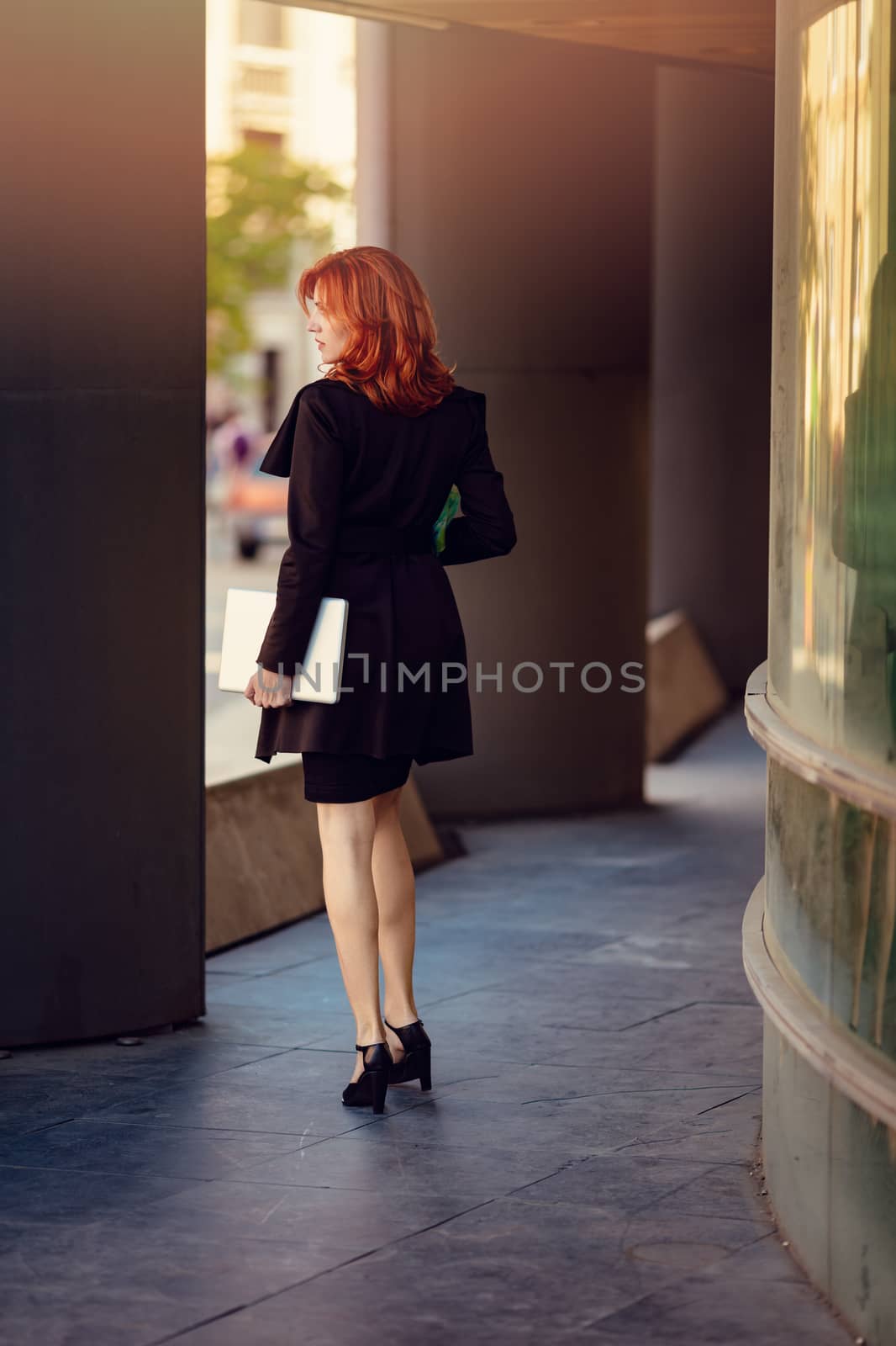 Businesswoman On The Way In Building by MilanMarkovic78