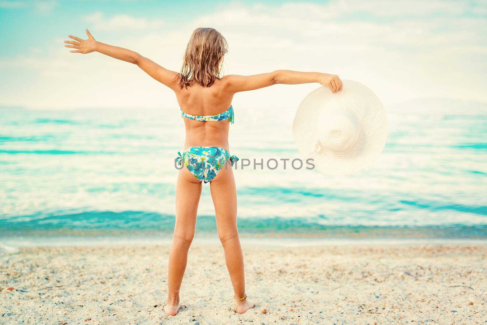 Little Girl On The Beach by MilanMarkovic78