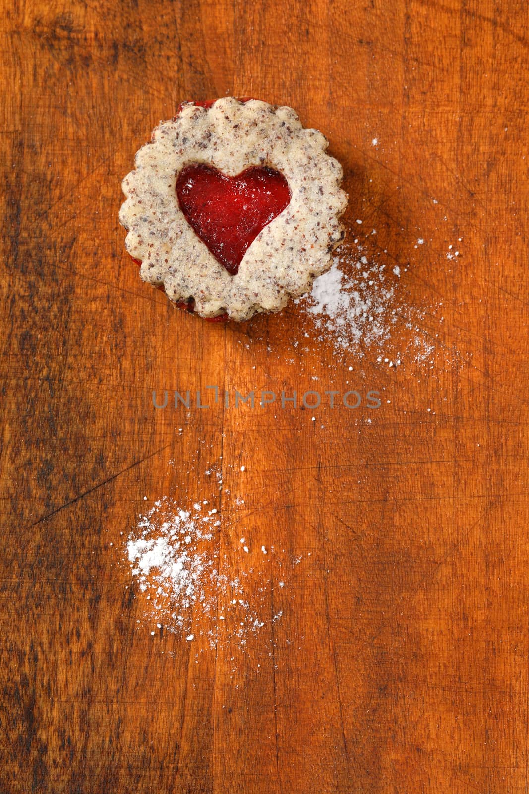 shortbread cookie with jam filling by Digifoodstock