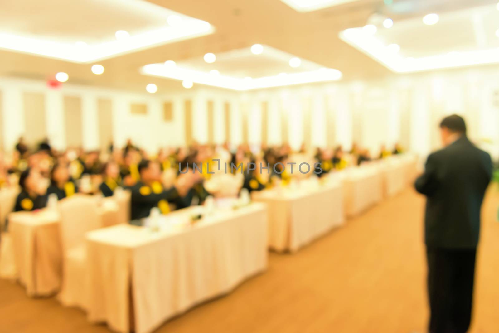 Blur of business Conference and Presentation in the conference hall.