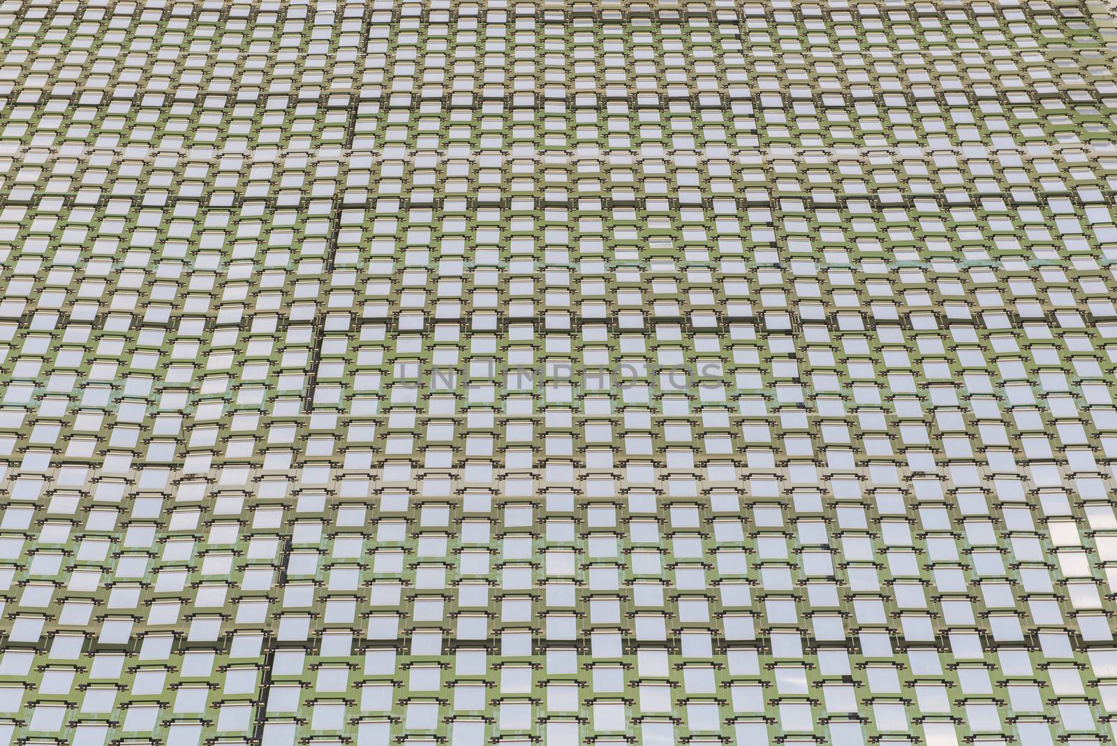 texture of white curtain stainless on windows background.