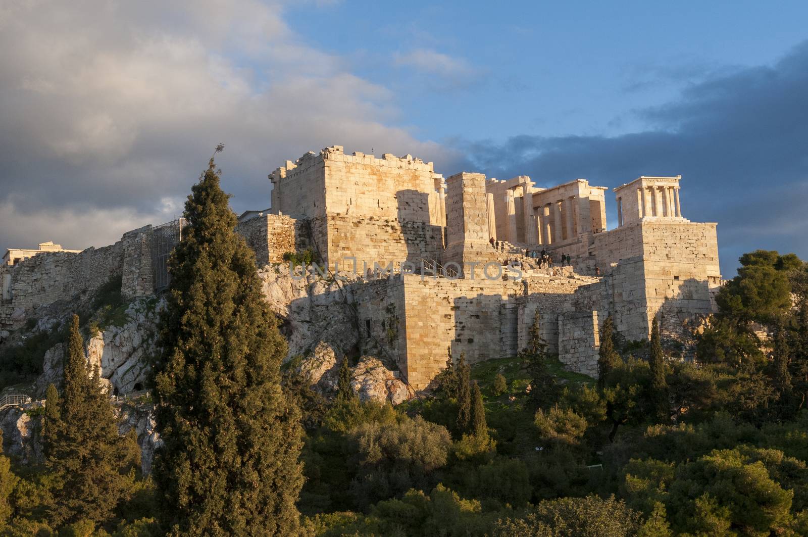 propyla of acropolis, athens, greece