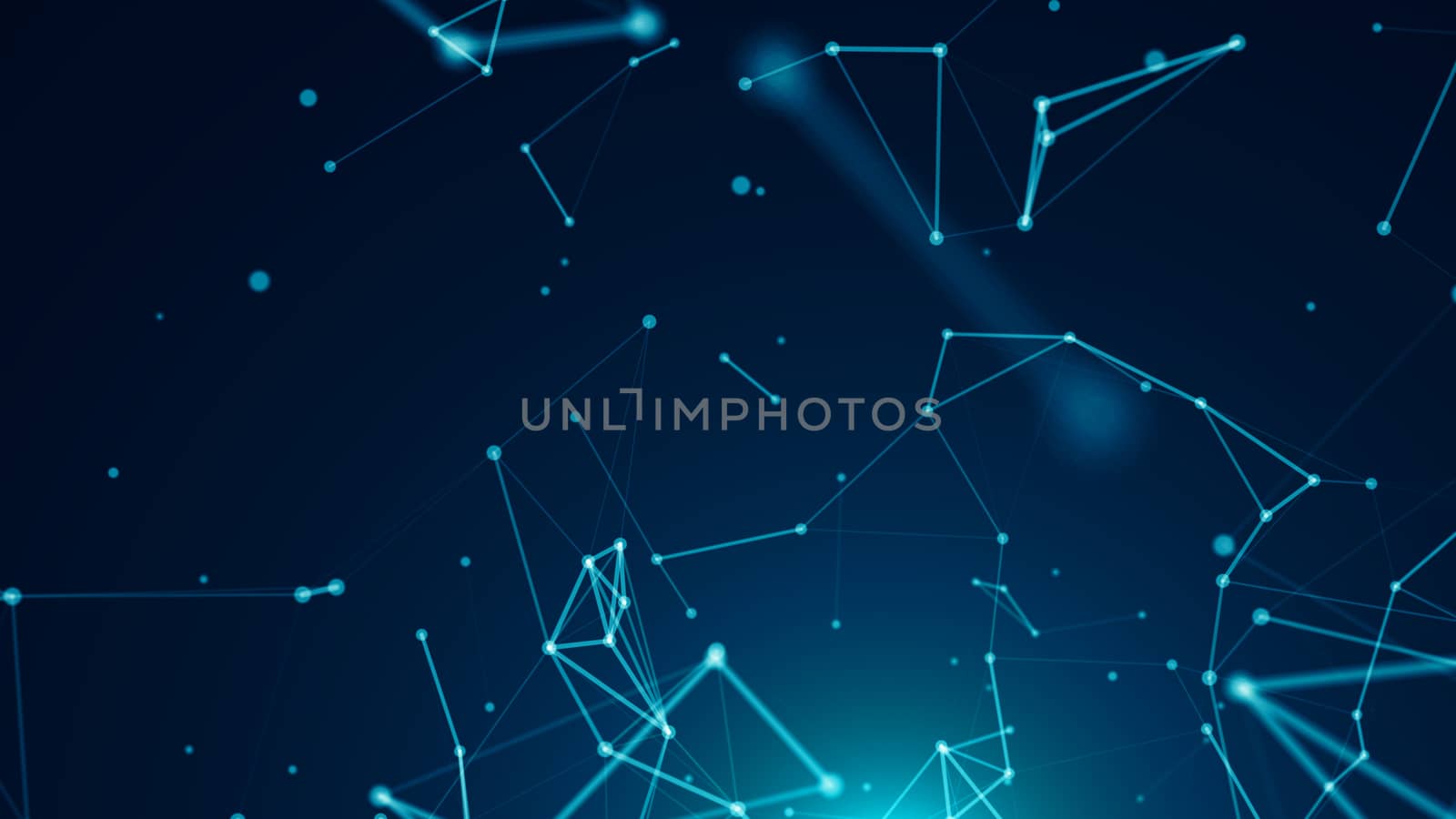 Abstract connected dots. Technology background by nolimit046
