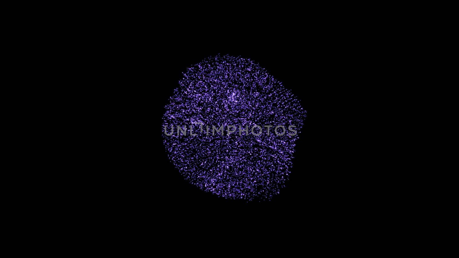 Abstract Motion Background with particles. 3d render