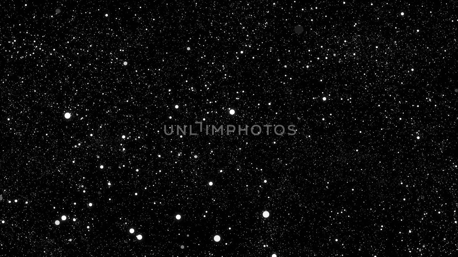 Abstract background with white stars. 3d render