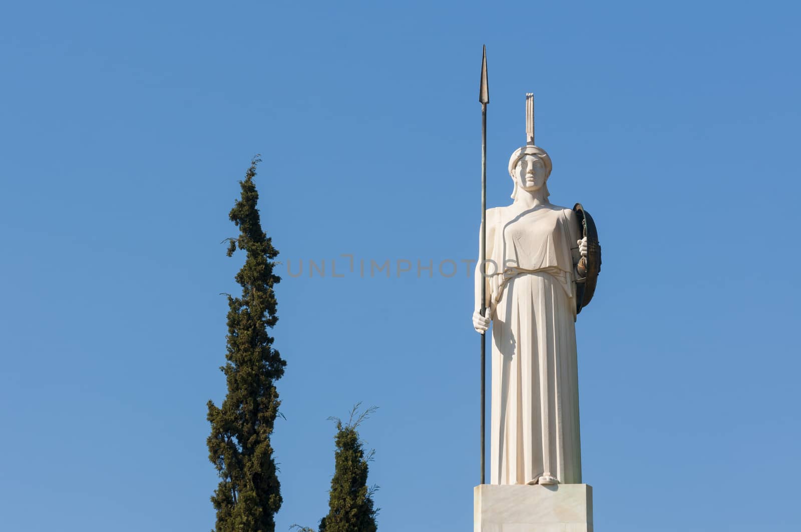 classical Athena statue by vangelis