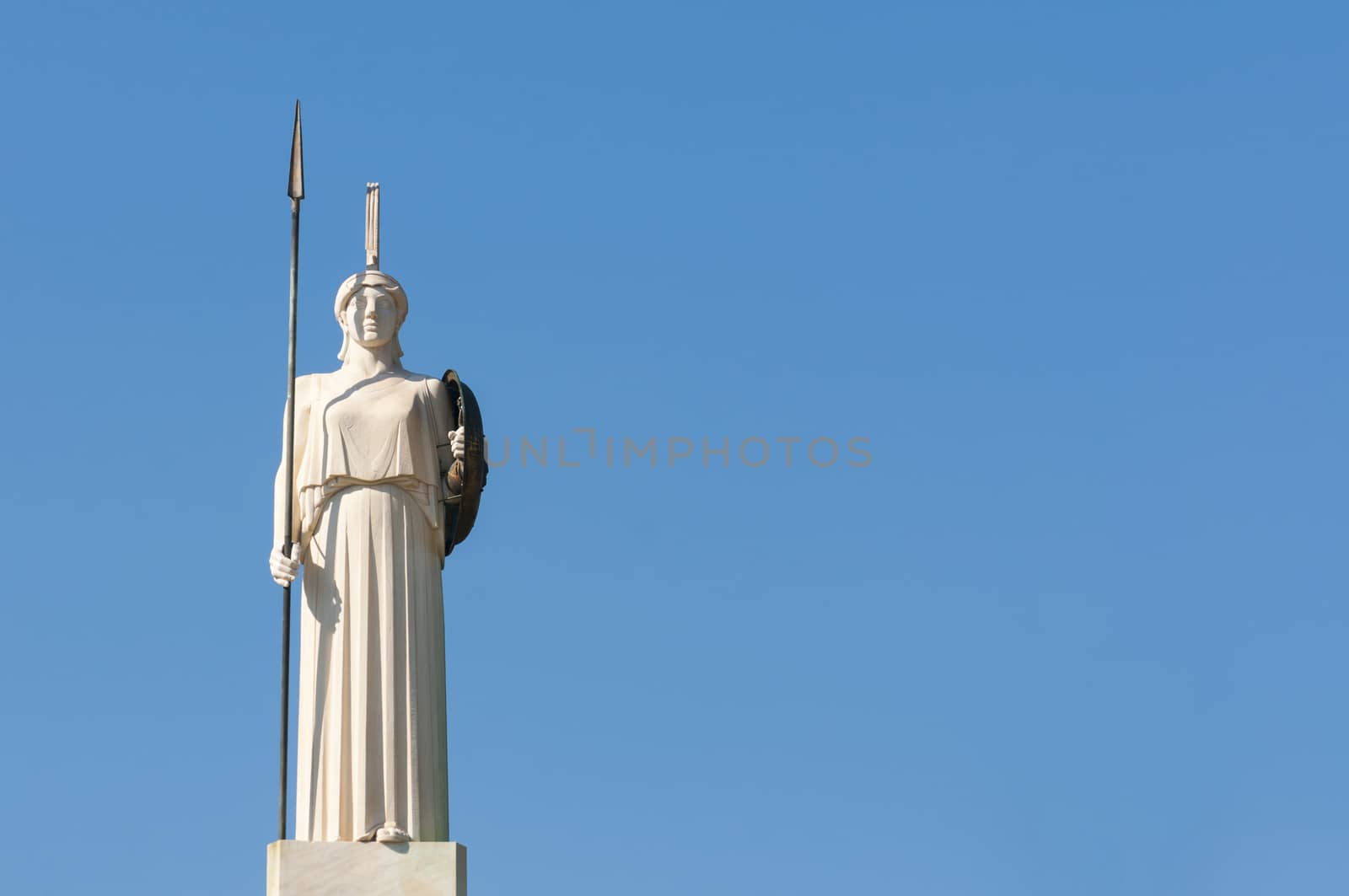 classical Athena statue by vangelis