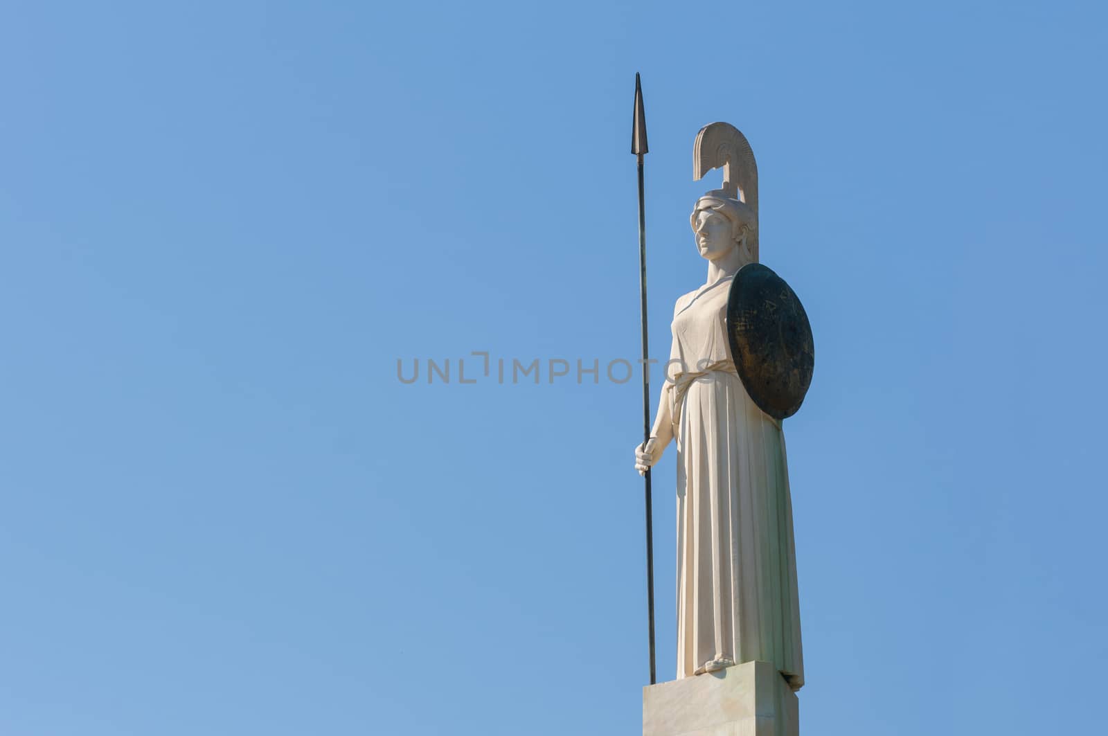 classical Athena statue by vangelis
