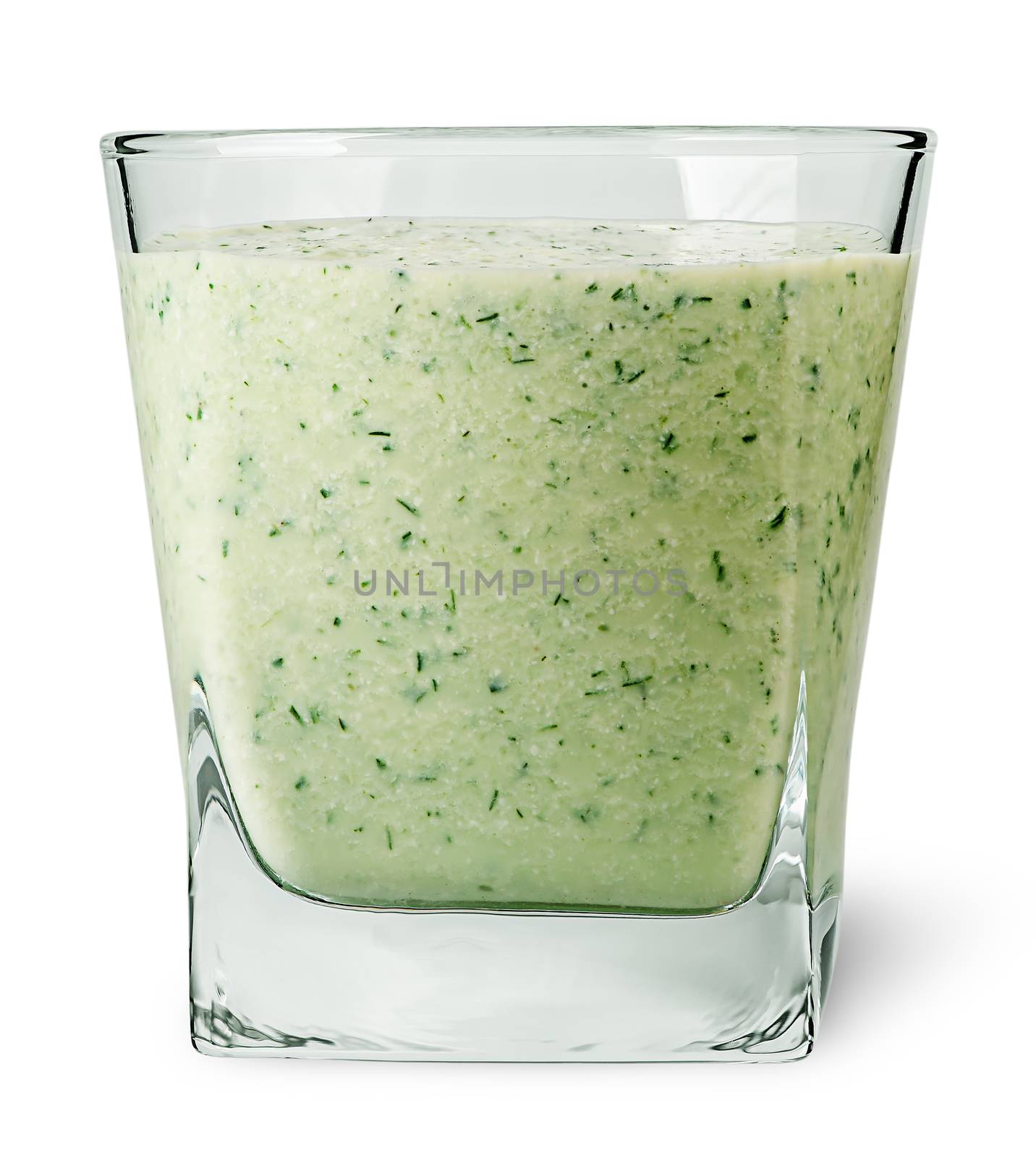 Cucumber smoothie in glass by Cipariss