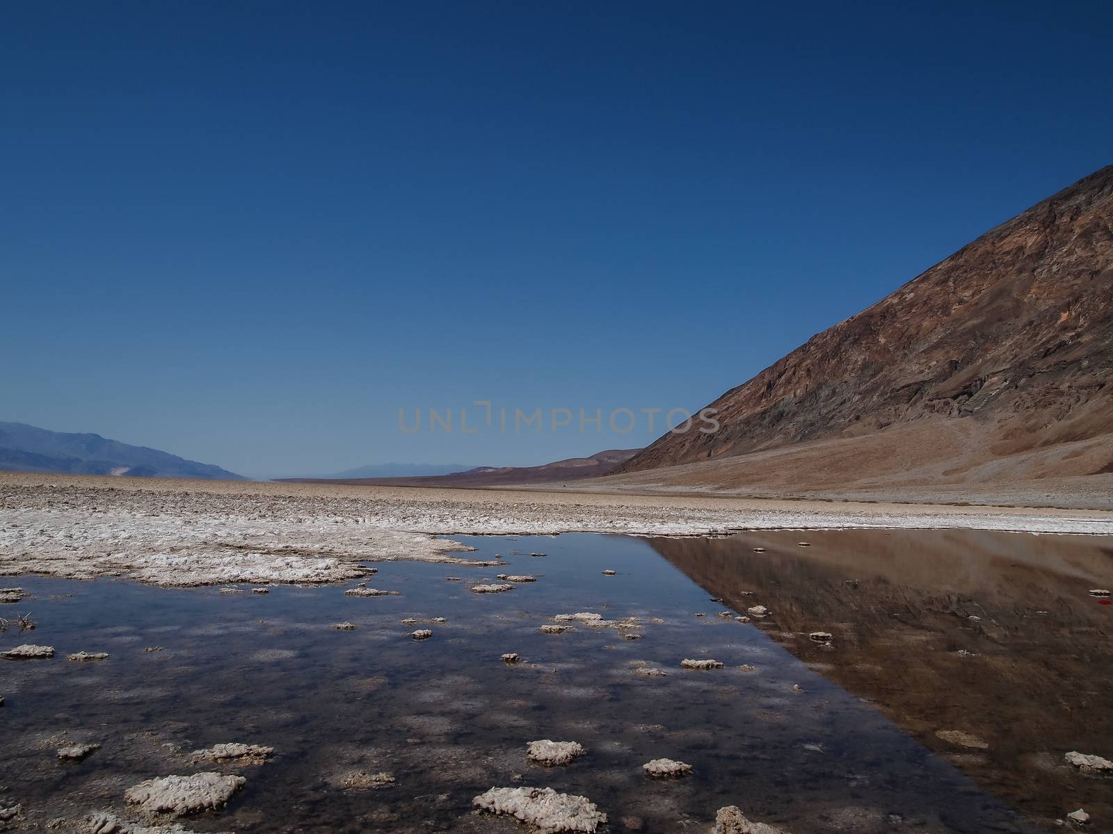view of Badwater Basin in Death Valley National Park , USA