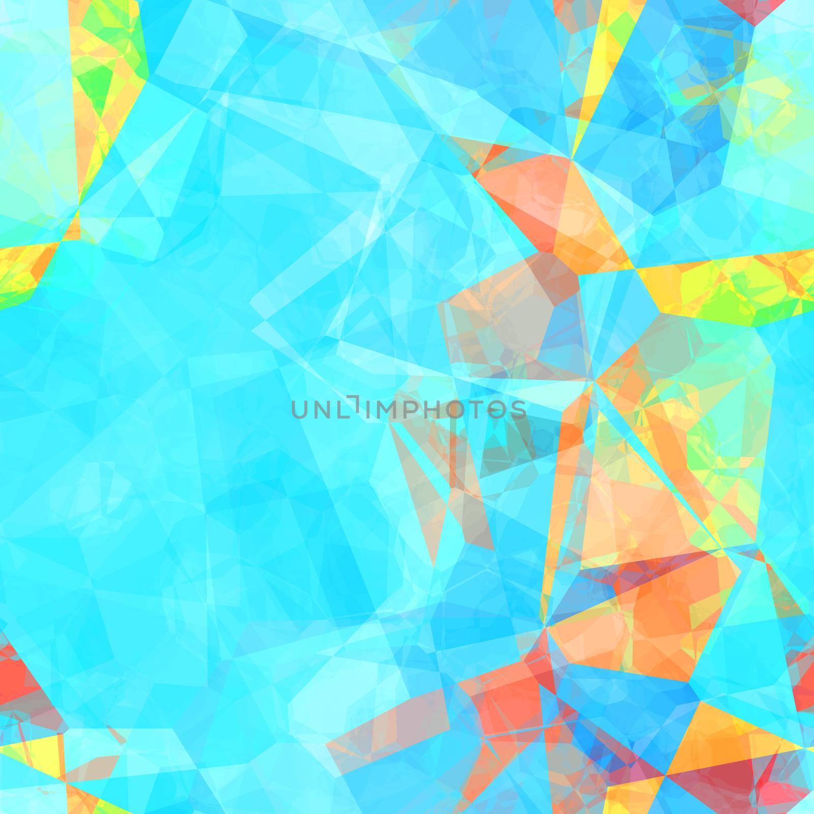 Colorful Watercolor Gem Pattern Seamless Background Art