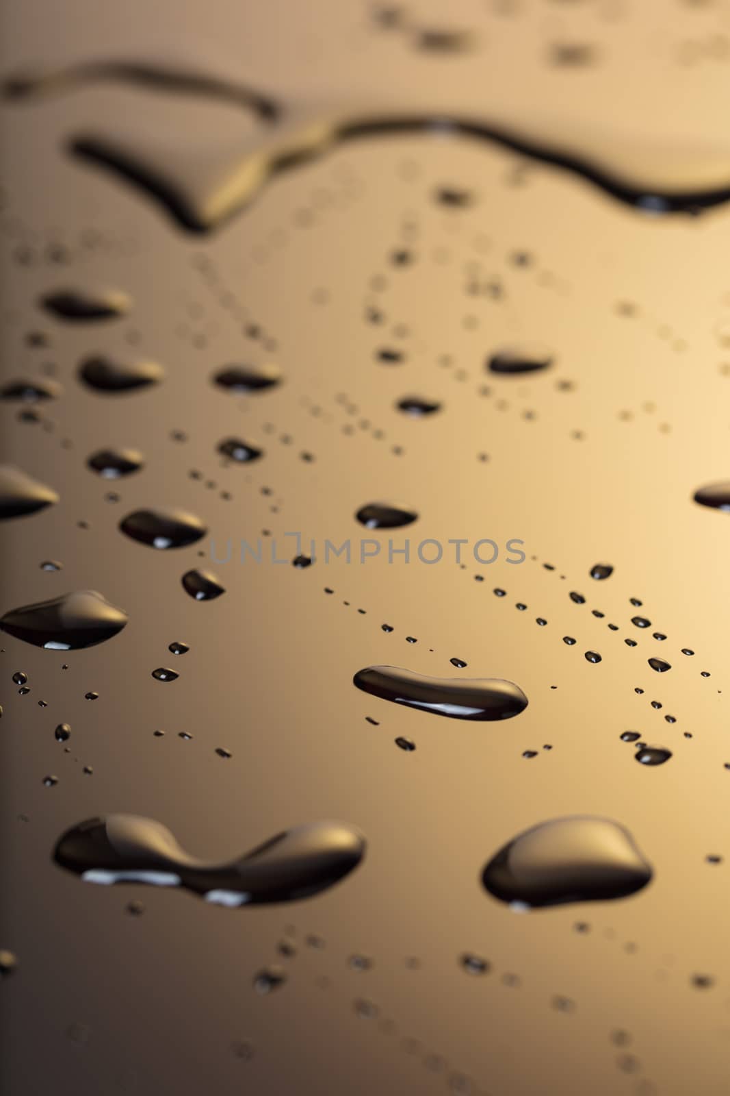 drops of water on a dark plastic by MegaArt