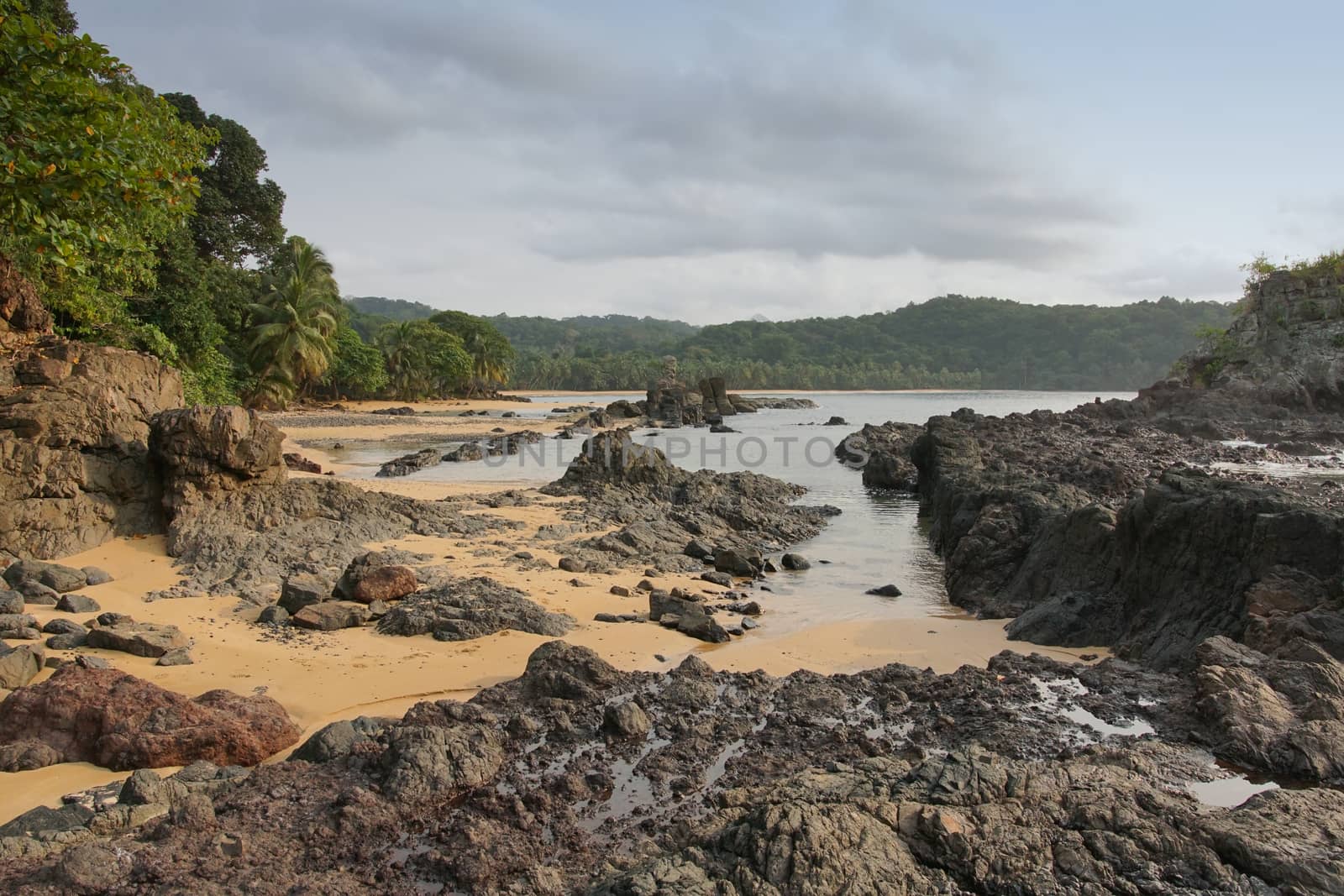 Praia Coco on Principe Island, Sao Tome and Principe, Africa