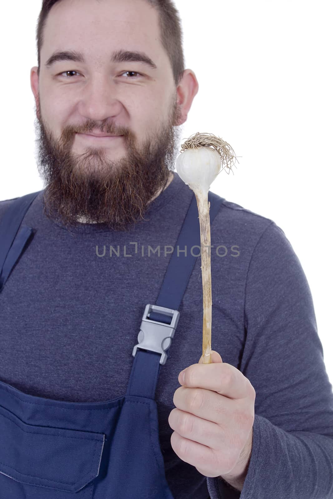 Portrait of a young bearded farmer by VIPDesignUSA