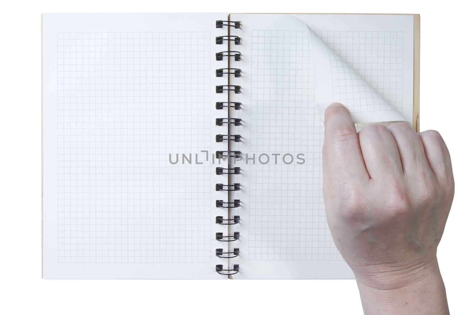 Hand notepad leaf flips by VIPDesignUSA