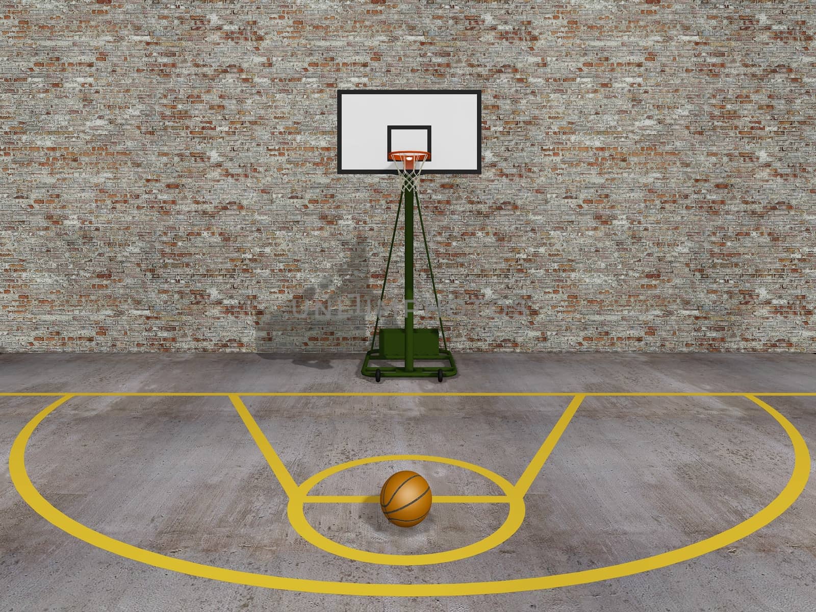 street  basketball, Urban basketball court