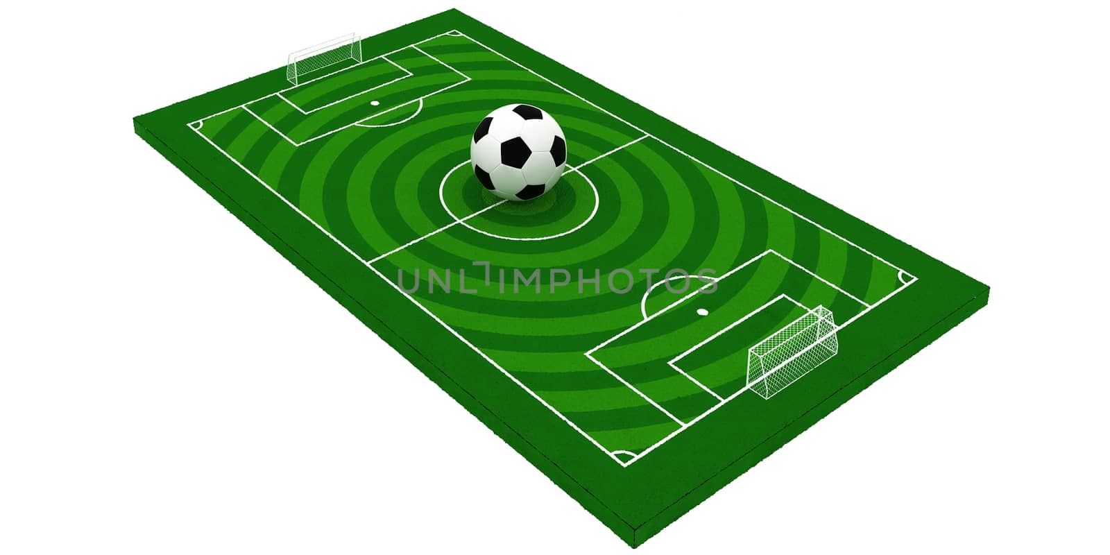 soccer field or football field,3d