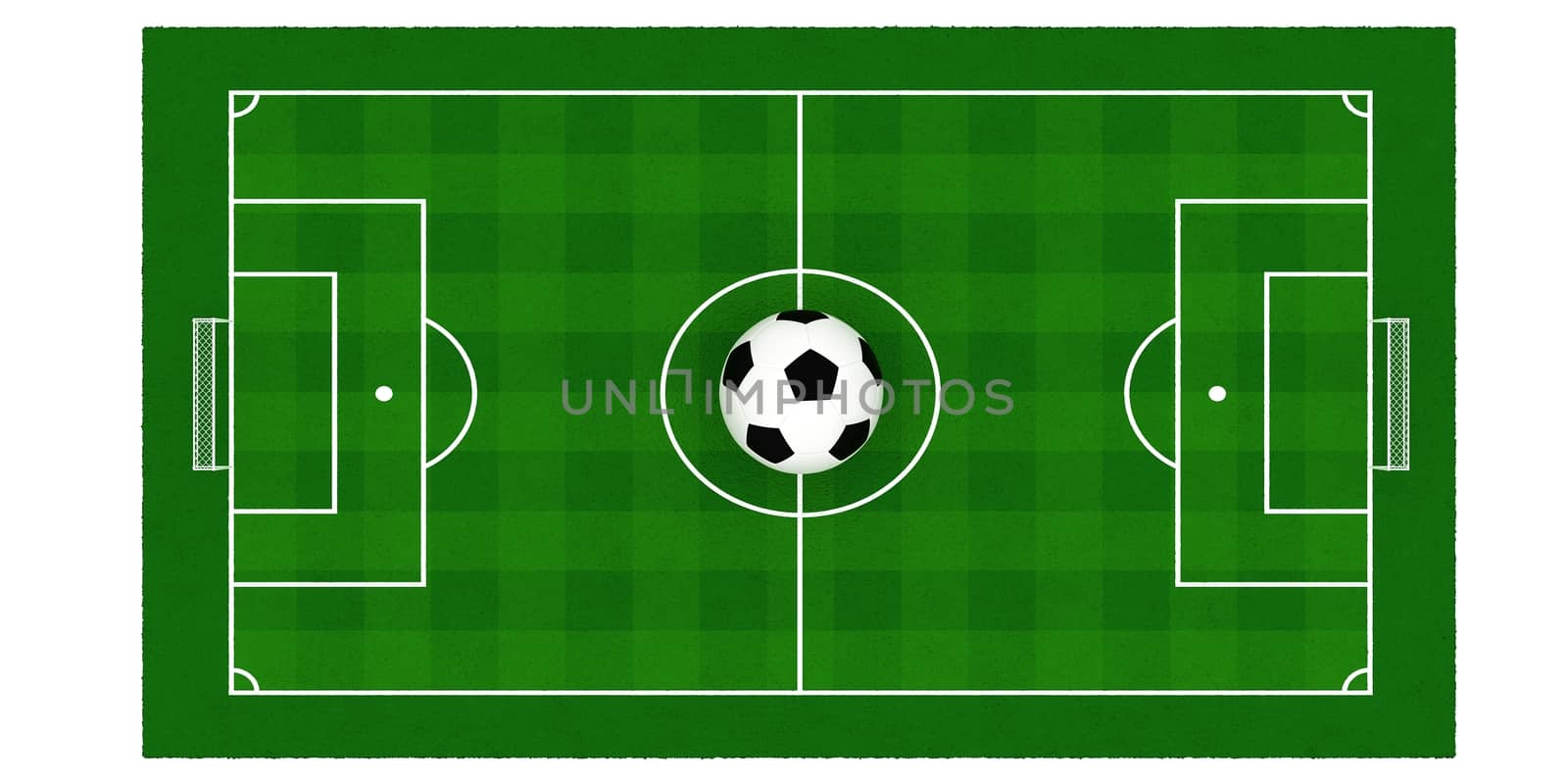 soccer field or football field,3d