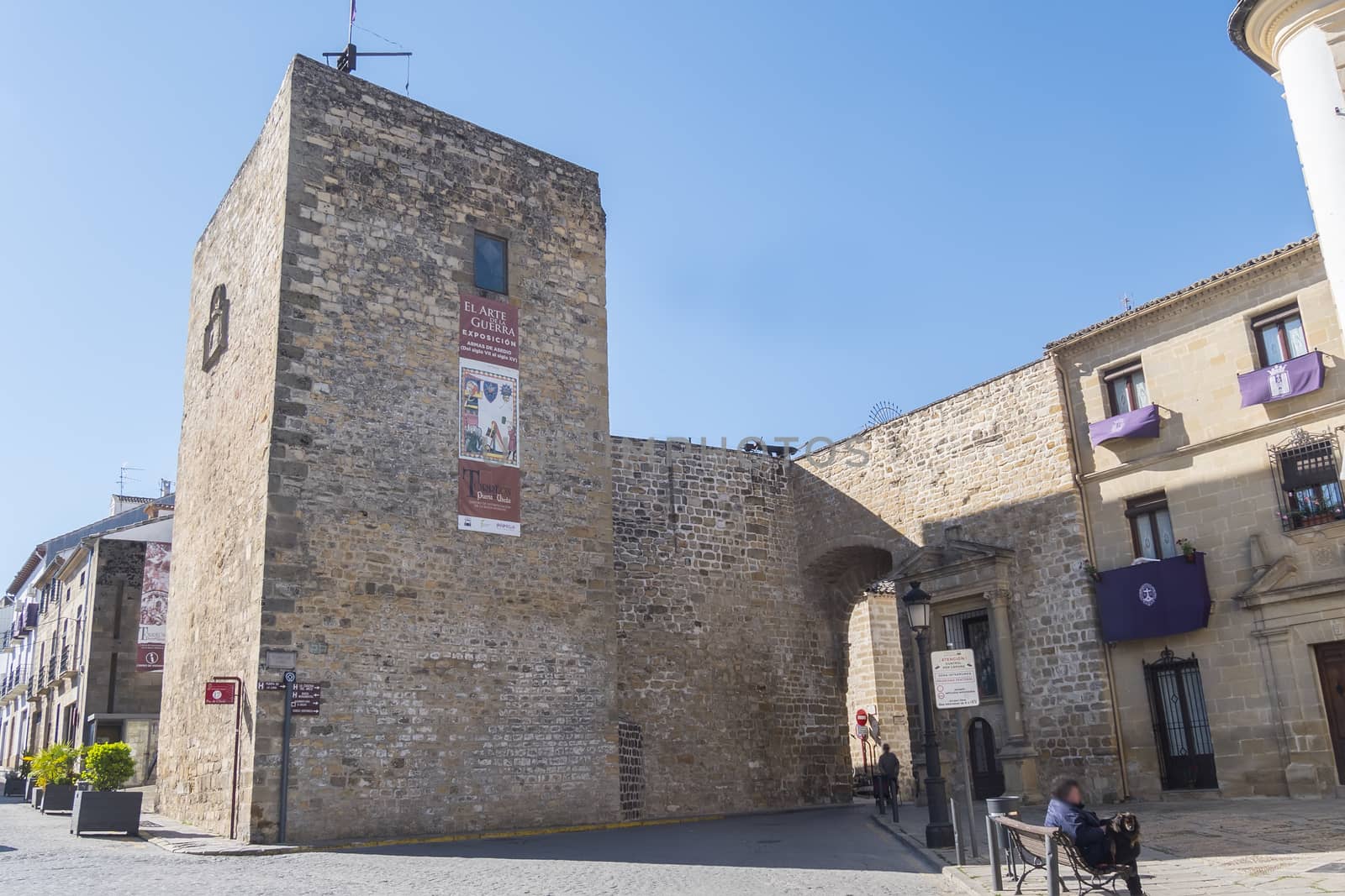 Úbeda door and Albarrana tower, Baeza, Jaen, Spain by max8xam