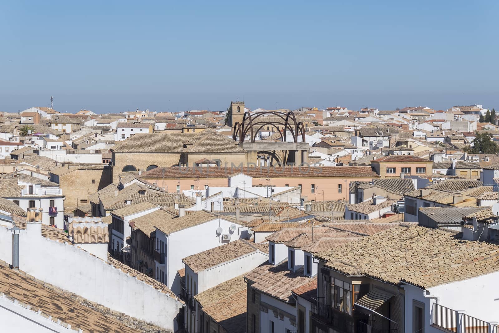 Baeza city (World Heritage Site), San Andres church in the background, Jaen, Spain