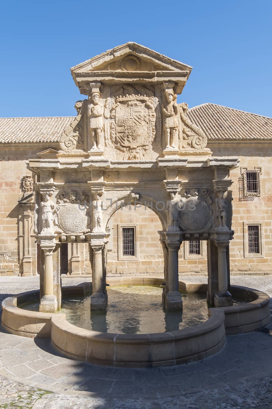 Santa Maria Fountain in Baeza, Jaen, Spain by max8xam
