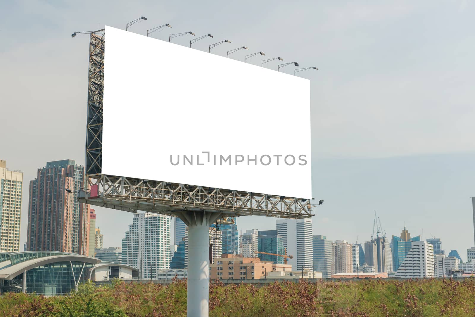 billboard or advertising poster for advertisement concept background.